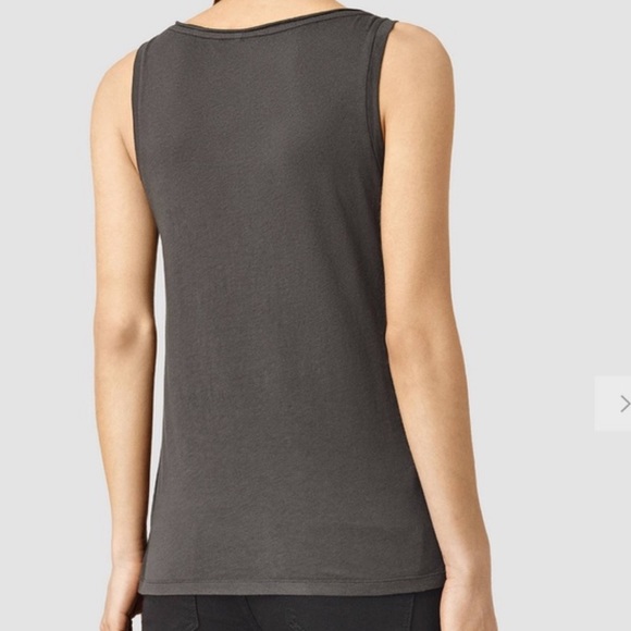 All Saints Vetten Vest tank in washed black Medium - Picture 3 of 6